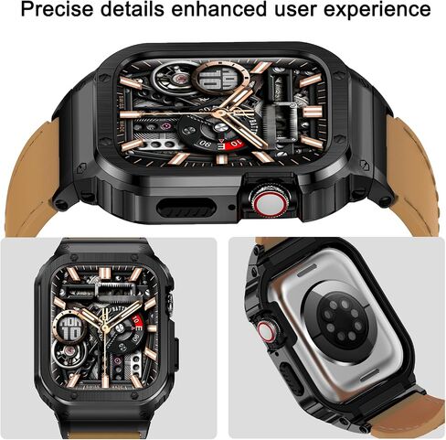 حالة فولاذ مقاوم للصدأ Suplink متوافقة مع Apple Watch Band 38mm 40mm 42mm 42mm 44mm 45mm 46mm 49mm ، حالة حزام معدنية من أجل Iwatch Series Ultra 10 9 8 7 6 5 4 3 2 1 Se Men in Kuwait