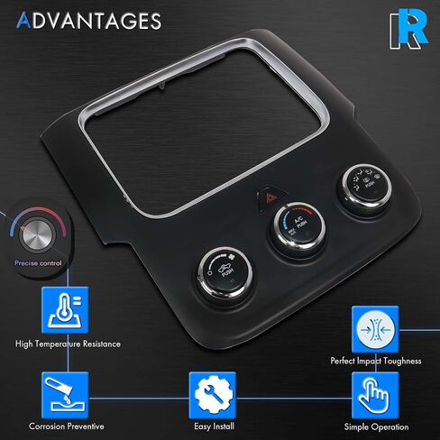 68268189AA AC Heater Climate Control Unit Heat Defrost Fit for 2013-2018 RAM 1500 2500 3500 Air Conditioning Temperature Controls Panel Module Replace# 68105021AF 68105021AC 68226600AA/AB 68236775AB in Saudi Arabia