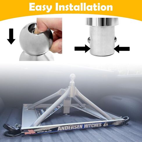 60692 Gooseneck Hitch Kit Compatible with Ford F-250 F-350 F-450 Compatible with Chevrolet Silverado 2500 HD 3500 HD in Saudi Arabia