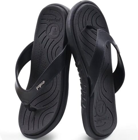 jiajiale Womens Fashion Orthotic Flip Flops للسيدات سهل الارتداء وخفيف الوزن ومريح وسميك ووسادة يوجا وصنادل رفيعة مع دعم قوس التهاب اللفافة الأخمصية in Kuwait