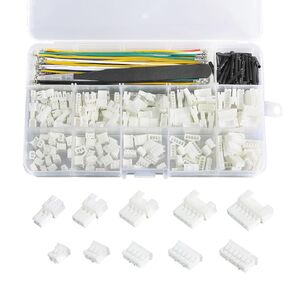 Jst PH2.0mm Connector and Pre-Crimped Silicone Cables Socket Kit, Total 150pcs PH2.0mm Connectors and 6 Colors 90pcs 22AWG Cable 130mm Wire wiht Tweezers