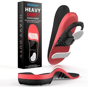 Plantar Fasciitis Relief Insoles - (2 Pairs) - High Arch Support Inserts - Heel Cups & Shoe Inserts for Heel Pain Relief - S - Women's 7.5-9.5, Men's 6.5-8.5