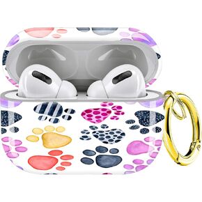 Compatible with AirPod Pro Case 2nd/1st Gen (2023/2022/2019),Shockproof Protective Cover with Keychain for Women Girl,Cute Charging Case for Airpod Pro 2/1(Floral Boss Lady)