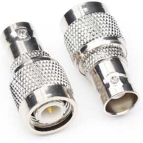TNC Male Plug to BNC Female Jack Adapter RF coaxial Coax Adapter 2Pack