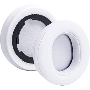Muloo Durable Ear Pads for Paww WaveSound 3 Headphones, Replacement Earpads, Soft Elastic Noise Isolating Ear Cushions, White