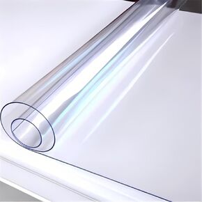 Kate Transparent PVC Reflection Floor Mat Clear Table Cover Protector Clear Reflective Plastic Rectangle Mats for Photography 5x10ft