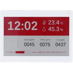 7.5 inch EInk Display, White Black Red 3 Color E Paper Screen with Bluetooth & ABS Case, Editable Digital Business Card Name Badges for Meeting, Office, School, Library