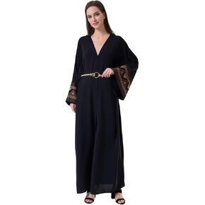zhxinashu Prayer Clothes for Muslim Women, 2 Pcs Jilbab for Muslim Women,Islamic Dress Abaya and Hijab Set