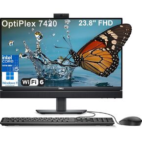Dell Optiplex 7420 7000 24 Business All-in-One Desktop Computer ، 32GB DDR5 RAM ، 1TB PCIE SSD ، 14th Gen Intel 14-Core I5-14500T (Beat I7-13700T) ، 23.8 "