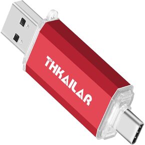THKAILAR 512GB USB C Flash Drive Up to 120MB/s and USB C Thumb Drive 3.0 4 Pack 32GB