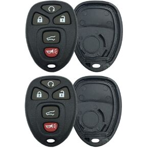 استبدال الإدخال بدون مفتاح عن بُعد ، فوب شل حالة ملاءمة لـ Tahoe Tahoe Traverse/GMC Acadia Yukon/Cadillac Escalade SRX/Buick Enclave/Saturn Outlook 2007 2008 2008 2010 (Black Pack 2)