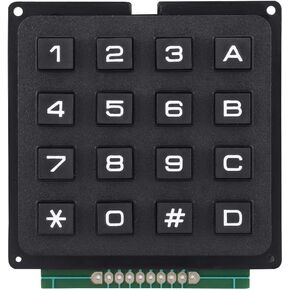 Pomya Keypad, Keyboard Modules with 16 Keys 4x4 Push Buttons External Keypad Microcontroller Keyboard for MCU