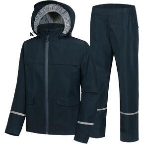 SWISSWELL Boys Rain Gear سترات وسراويل المطر المقاومة للماء للأطفال بدلة المطر خفيفة الوزن للتخييم وركوب الدراجات في الهواء الطلق in Kuwait