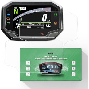 Motorcycle Accessories Nano Glass Dashboard Screen Protector Kit for Kawasaki Ninja 1100SX 2025+ / ZX-10R 2021+ / ZX-4RR 2023+ / ZX-6R 2024+ / for Versys 650 2022+ (2 x Anti Glare)