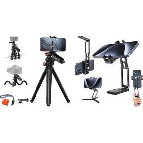 NEEWER TP36 Mini Flexible Tripod for iPhone & Camera with Remote/Handle/Phone Holder/Action Camera Adapter, Portable Pocket Desk Tripod for Travel Vlogging, Phone Tripod Mount Included