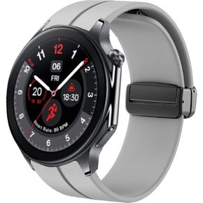 Compatible for OnePlus Watch 3 Bands, Soft Silicone Magnetic Buckle Sport Wristband Replacement Straps Compatible for OnePlus Watch 3/2 46mm / 2R / 1 Smart Watch