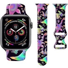 متوافق مع Iwatch Band 38mm 40mm 41mm 42mm 44mm 45mm 49mm للنساء ، بارد