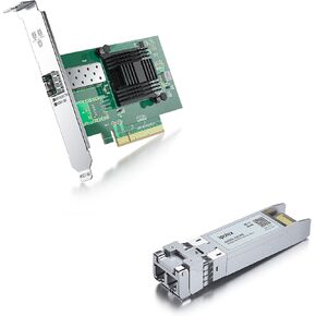 1 Pack ipolex X520-DA1, 10GbE Network Card and 1 Pack 10Gb 850nm Multimode LC SFP Module