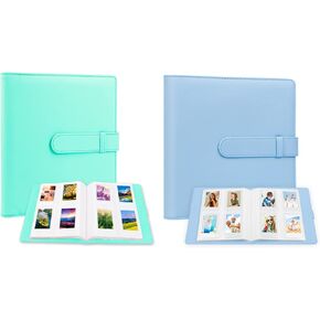 2 Pcs 256 Photos Album for Fujifilm Instax Mini Camera/Polaroid 2"x3" Pictures, 2x3 Photo Album Book for Fujifilm Instax Mini 11 9 90 70 40 8 Instant Camera, Polaroid Snap PIC-300 Z2300 Camera