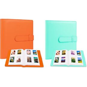2 Pcs 256 Photos Album for Fujifilm Instax Mini Camera/Polaroid 2"x3" Pictures, 2x3 Photo Album Book for Fujifilm Instax Mini 11 9 90 70 40 8 Instant Camera, Polaroid Snap PIC-300 Z2300 Camera