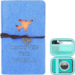 Holds 180 Photos 2x3 Photo Album Book + Canon Ivy Mini Instant Printer Hard Case