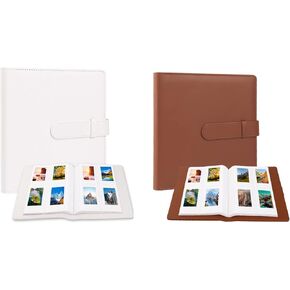 2 Pcs 256 Photos Album for Fujifilm Instax Mini Camera/Polaroid 2"x3" Pictures, 2x3 Photo Album Book for Fujifilm Instax Mini 11 9 90 70 40 8 Instant Camera, Polaroid Snap PIC-300 Z2300 Camera