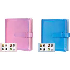 2Packs 256 Pockets Photo Album for Fujifilm Instax Mini LiPlay 11 90 70 50S 26 25 9 8+ 8 7S Instant Camera/Mini Link SP-1 Printer, Polaroid Snap SnapTouch PIC-300 Z2300 Mint Zip Instant Camera Printer