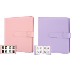 2Pack, 256 Pockets Photo Album for Fujifilm Instax Mini LiPlay 11 90 70 50S 26 25 9 8+ 8 7S Instant Camera/Mini Link SP-1 Printer, Polaroid Snap SnapTouch PIC-300 Z2300 Mint Zip Instant Camera Printer