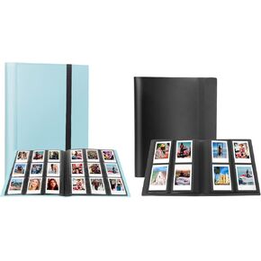 Instax Photo Album，2 Packs Album for Fujifilm Instax Mini Camera, Polaroid Snap PIC-300 Z2300 Instant Camera, 2x3 Photo Album Book for Fujifilm Instax Mini 11 9 Evo 90 70 40 8 7 LiPlay Instant Camera