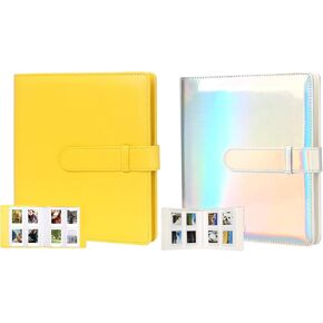 2Packs 256 Pockets Photo Album for Fujifilm Instax Mini LiPlay 11 90 70 50S 26 25 9 8+ 8 7S Instant Camera/Mini Link SP-1 Printer, Polaroid Snap SnapTouch PIC-300 Z2300 Mint Zip Instant Camera Printer