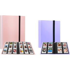 Instax Photo Album，2 Packs Album for Fujifilm Instax Mini Camera, Polaroid Snap PIC-300 Z2300 Instant Camera, 2x3 Photo Album Book for Fujifilm Instax Mini 11 9 Evo 90 70 40 8 7 LiPlay Instant Camera