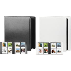 2Packs,192 Pockets Photo Album for Fujifilm Instax Wide 300 Camera, Polaroid 600 i-Type Film Album, Extra Large Picture Albums for Polaroid Now OneStep2 OneStep+ Instant Camera, POP Lab Print Camera