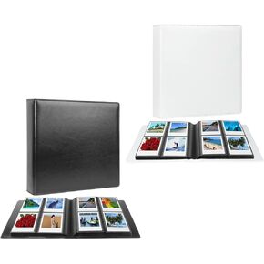 2Packs,192 Pockets Photo Album for Fujifilm Instax Wide 300 Camera, Polaroid 600 i-Type Film Album, Extra Large Picture Albums for Polaroid Now OneStep2 OneStep+ Instant Camera, POP Lab Print Camera