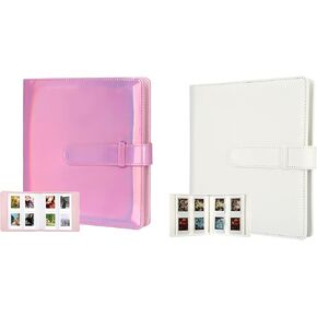 2Packs 256 Pockets Photo Album for Fujifilm Instax Mini LiPlay 11 90 70 50S 26 25 9 8+ 8 7S Instant Camera/Mini Link SP-1 Printer, Polaroid Snap SnapTouch PIC-300 Z2300 Mint Zip Instant Camera Printer