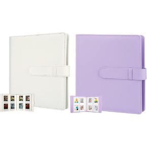 2Packs 256 Pockets Photo Album for Fujifilm Instax Mini LiPlay 11 90 70 50S 26 25 9 8+ 8 7S Instant Camera/Mini Link SP-1 Printer, Polaroid Snap SnapTouch PIC-300 Z2300 Mint Zip Instant Camera Printer