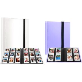 Instax Photo Album，2 Packs Album for Fujifilm Instax Mini Camera, Polaroid Snap PIC-300 Z2300 Instant Camera, 2x3 Photo Album Book for Fujifilm Instax Mini 11 9 Evo 90 70 40 8 7 LiPlay Instant Camera