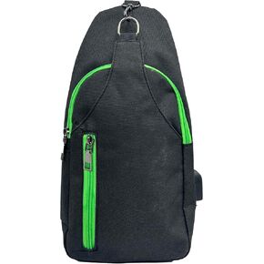 Sonoma antitheft daypack crossbody sling backpack ، USB Charging ، حزمة يوم خفيفة الوزن للسفر ، المشي لمسافات طويلة ، كل يوم ، جنوب غرب الأزتيك العادي