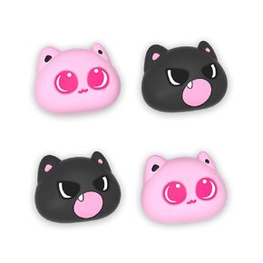 PlayVital Thumbs Cushion Caps Thumb Grip Caps for Nintendo Switch, Joystick Cover for Nintendo Switch Lite, Thumbstick Grips for OLED Joycon - PP & VV The Kitten