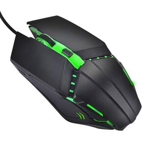 Gaming Mouse with LED Lighting, Wired USB, for PC Laptop Desktop, LOL Esports