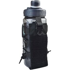 Upgrade Molle Water Bottle Pouch Tactical Water Bottle Holder Kettle Pouch Belt Bottle Carrier Bag with Handle
