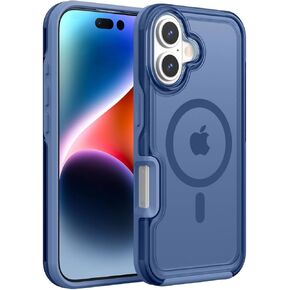 ArtsEvo Strong Magnetic for iPhone 16 Pro Max Case, Compatible with MagSafe, 360° Military-Grade Protection, Slim Translucent Matte Phone Case, Hot Pink in Kuwait