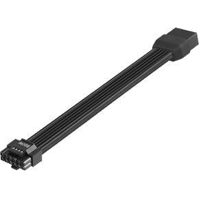 CERRXIAN 1FT ATX3.0 12VHPWR Extension Cable,PCI-e 5.0 12VHPWR ATX3.0 600W 16 Pin Female to Male Power Cable,for Graphic Card GPU 12+4pin RTX 3090Ti 4070Ti 4080 4090(Male to Female- 1FT)