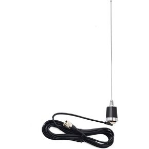 Dual Band NMO Antenna, UHF VHF 21inches Whip Antenna with Mount Bracket 4meter(13.1ft) PL259(UHF Male) RG58 Coax Cable for Yaesu Kenwood Midland Truck Car Mobile Radio Transceiver