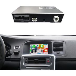 Wireless CarPlay and Android Auto Compatible with Volvo V40 V60 S60 XC60 Support Mirror Link, Siri, Navigation, Camera Smart CarPlay Retrofit Kit