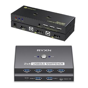 USB Switcher 2 Computers & DP KVM Switch 1 Monitors 2 Computers
