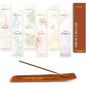 Folkulture Incense Sticks Hand Rolled, 100% Natural Inscents Sticks for Positivity, 90 GMS Cruelty Free Insenses, Insence Sticks for Meditation, Organic Incense Sticks Non Toxic - Incents (Originals)