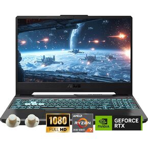 ASUS TUF A15 Gaming Laptop, AMD Ryzen 7 7435HS Processor, NVIDIA GeForce RTX 3050, 15.6 inch Full HD Display, 16GB DDR5 RAM, 1TB SSD, Backlit Keyboard, Windows 11 Pro