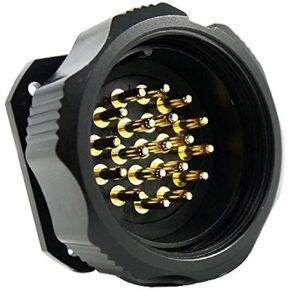 Dream Leap 19 Pin Pin Resistant IP66 Mount Mount Connector متوافق مع Socapex 419 و Veam VSC Connectors الذكور ، 6 دائرة ، متعددة القابلات ، موصل