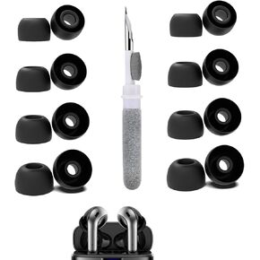 [8 Pairs] Replacement Ear Tips for TAGRY X08, with 3 in 1 Cleaner Kit, Silicone Ear Tips (XS/S/M/L)