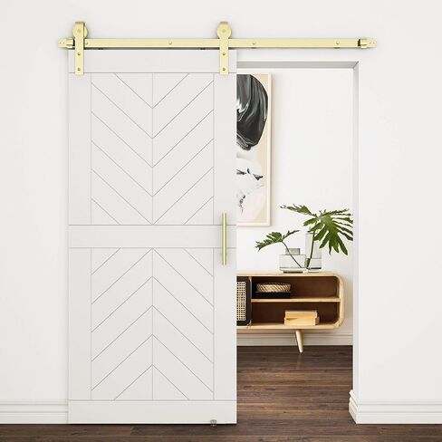 ناشونال هاردوير، 72 بوصة، أسود مطفي N700-005 مجموعة أدوات تصميم باب الحظيرة المنزلق الداخلي قطعة واحدة مع إغلاق ناعم in Kuwait